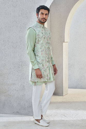 Dhruvam Nehru Jacket - Sage Green, Sage Green, image 2